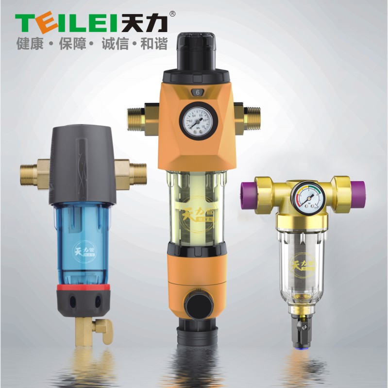 天力前置过滤器可冲洗自来水井水管道全屋净水器水可清洁